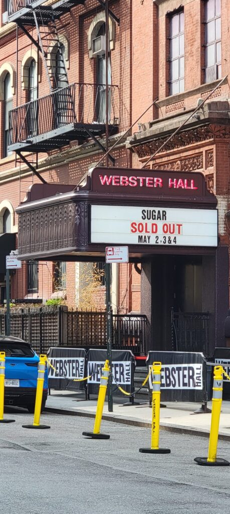 Webster Hall Marquee - Photo by Travis Vande Berg
